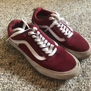 Burgundy classic vans